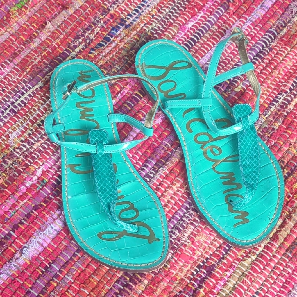 Sam Edelman Gigi Turquoise Sandals